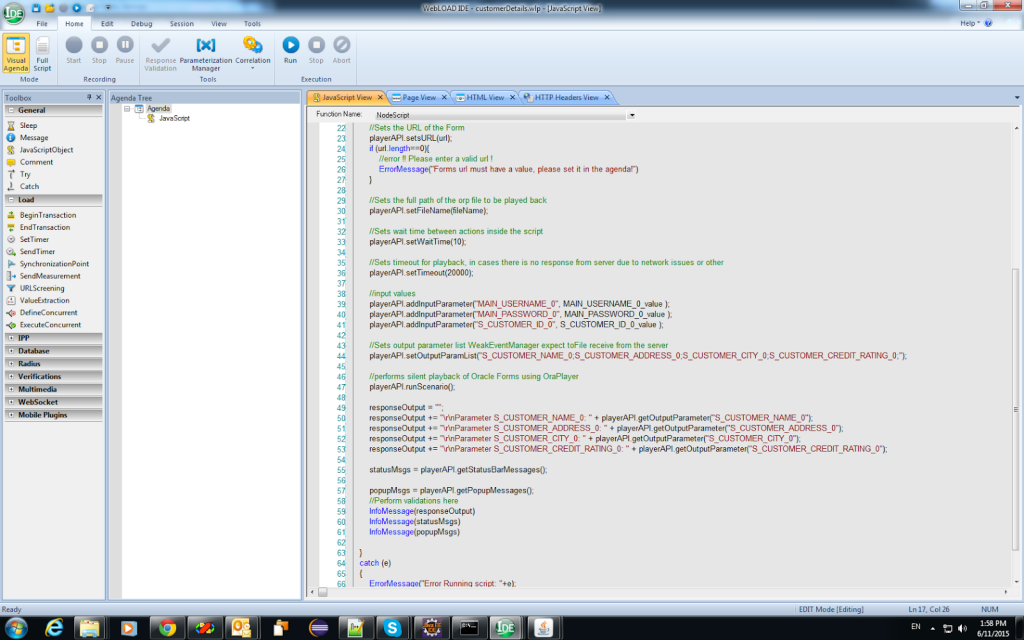 Oracle forms load testing