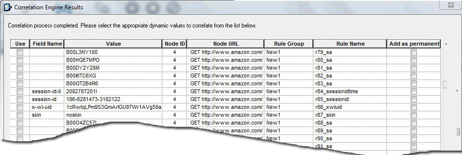 Load test correlation